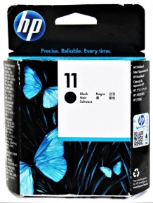 ორიგინალი ფერადი ჭავლური კარტრიჯი HP 11 Printhead (C4810A) BLACK
