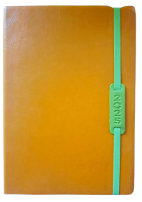 2025 Georgian-English Diary, Dated, with Side Elastic Band, Yellow