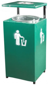 Trash can with ashtray 787