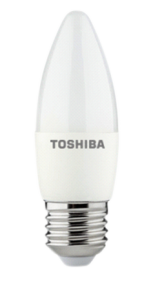 LED ნათურა Toshiba 7W C37/E27/4000K, თეთრი ნათება