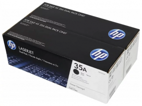 Original black and white laser cartridge HP 35A ORIGINAL BLACK 2X PACK