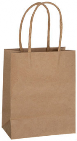 Kraft bag 25X18X10 cm.