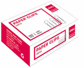 Paper clips Deli 39713, 50 mm. 100 pieces