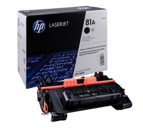 Original black and white laser cartridge HP 81A BLACK