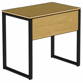 Office table with practical panel 80/50 cm.