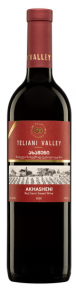 6x bottles of Teliani Veli wine, Akhasheni, red, semi-sweet