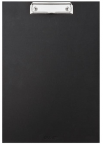 Clipboard A4, vertical, single sided, black