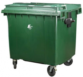 Garbage bin Ansar, 1100 l. green
