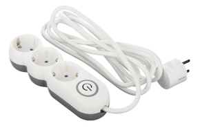 დამაგრძელებელი ქსელის დამცავი 2E-U03VES3M, 3 ჩამრთველით, თეთრი