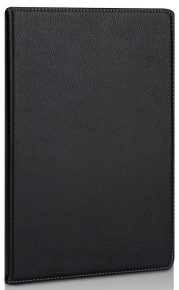 Notebook B5 Deli 3317, with a leather cover, single-lined