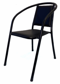 Chair on a metal frame