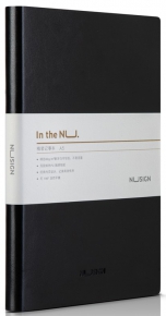 Notebook A5 Deli NS257, with a leather cover, single-lined, colored
