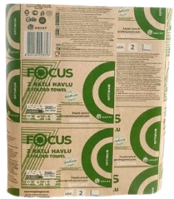 Focus Optimum Z პირსახოცი, 200 ცალი, 20x24 სმ., 2 ფენა