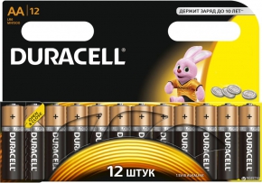 Battery Duracell LR6 MN1500 AA 12 pcs.