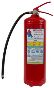 Powder fire extinguisher Melanti ABCE, 5 kg. with wall bracket