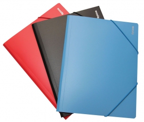 A4 folder with elastic bands EC F4161, colored