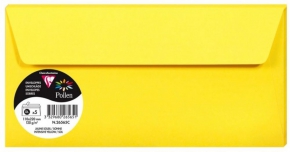 კონვერტი დიპლომატი Clairefontaine, 110X220მმ. 120გრ. 5 ცალი, ყვითელი