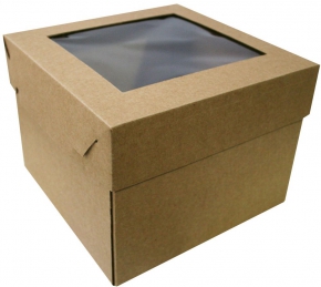 Kraft gift box 20x20x15 cm.