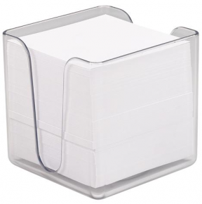 White memo sheets with dispenser, 85X85 mm. 500 f.