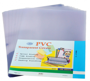 Transparent cover A4 PVC, 150 micron