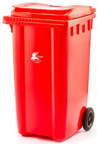 Garbage bin Ansar, 240 l. red