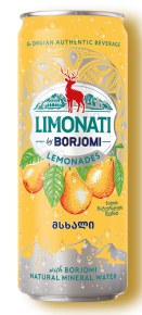 Lemonades Borjomi Pear, Can, 330ml. 12pcs.