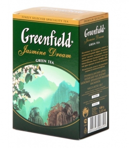 მწვანე ჩაი ჟასმინით Greenfeield Jasmine Dream, 100 გრამი