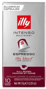 ყავის კაფსულა illy Intenso Espresso Bold Roast Aluminium Capsules, 10 ცალი