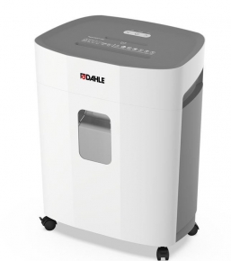 Shredder DAHLE23260 80g/m2: 12 sheets, plastic card, stapler bullet, scrap