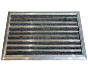Aluminum foot cleaner 45x70 cm.