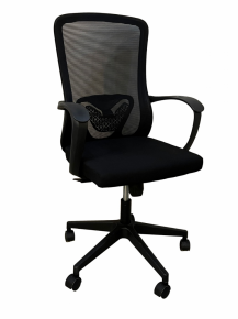 Office chair mesh, black
