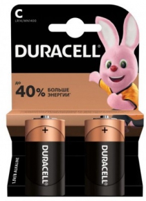 Battery Duracell C size LR14/MN1400 1.5V/B Alkaline, 2 pcs