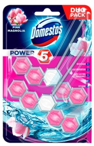Domestos magnolia solid flavoring for hanging in the toilet, 2X55g.