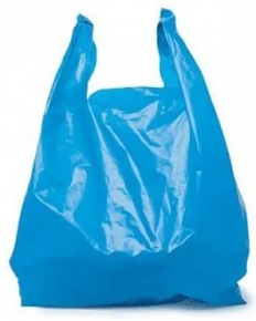 Polyethylene bag 62X82 cm. Blue, 25 pieces
