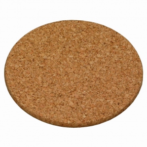 Set of 6 Cork Glass Coasters Kesper, 10cm.