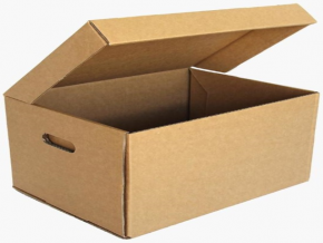 Cardboard archival box 38,5x25x15,5cm. brown
