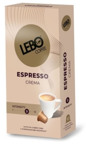ყავის კაფსულა LEBO Espresso Crema, 10 ც.