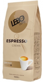 ყავის მარცვალი Lebo Coffee Espresso Crema, 1კგ.