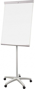 Flipchart whiteboard 2X3 Poland, on rollers, 70X100 cm.