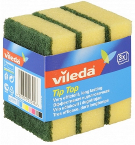 Kitchen sponge Vileda Tip Top, 3 pieces