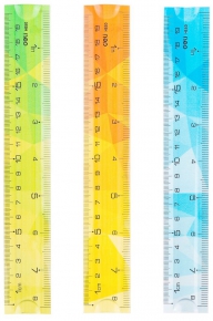 Flexible ruler Deli H650, 20 cm. colored