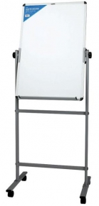 Flip chart board with stand Deli 7893, magnetic/chalk, 60X90 cm.