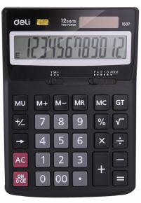 Calculator 12 rows, Deli 1507