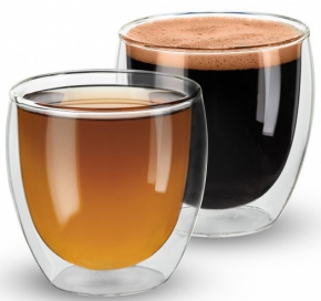 Double wall glass cup 200 ml.