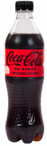 Coca-Cola, plastic bottle, Without sugar, 500ml. 12 pieces