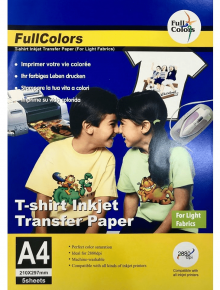 Transfer paper A4 T-shirt Inkjet Transfer Paper, 5 p.