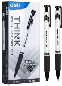 Ballpoint pen Deli Think Q25-BK, black