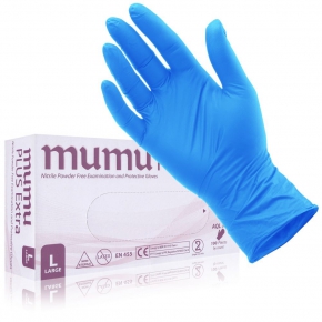 Nitrile gloves mumu Plus +, powder free, 100 pcs. Size L