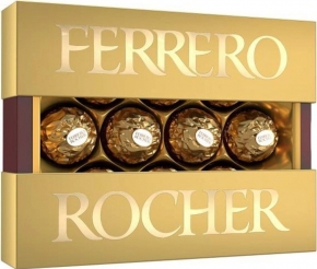 Chocolate Ferrero Rocher, 125 g.