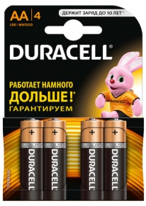 Battery Duracell LR6/MN1500 AA 4 pcs.